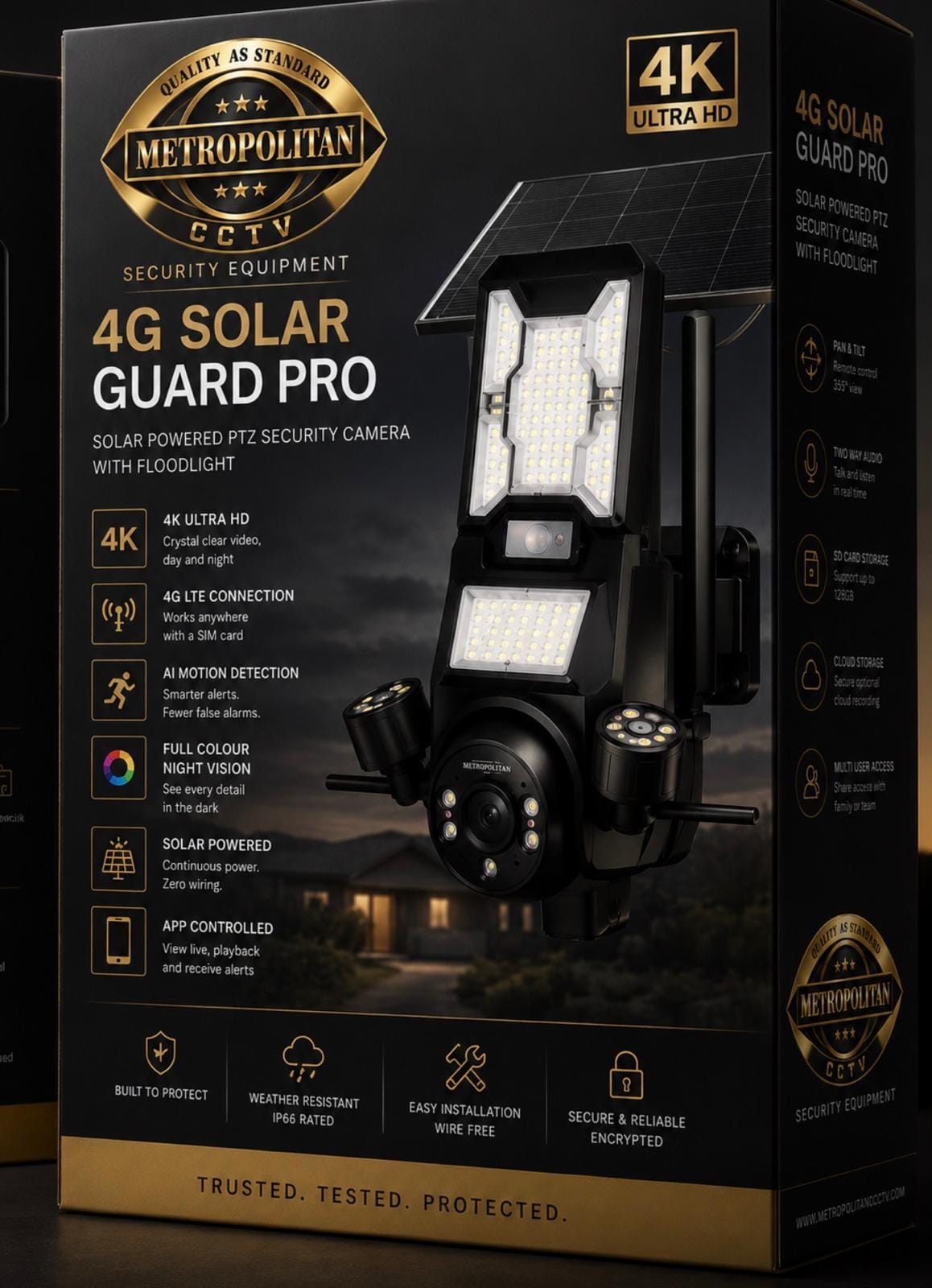 Metropolitan Security CCTV 4G Solar Guard Pro